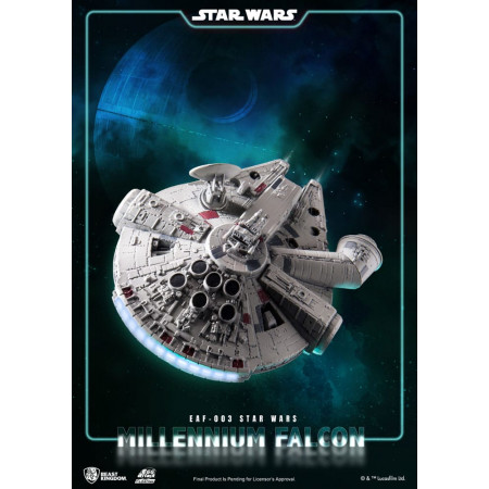 Star Wars Egg Attack Floating Model with Light Up Function Millennium Falcon 13 cm